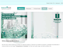 Tablet Screenshot of beautymed.at